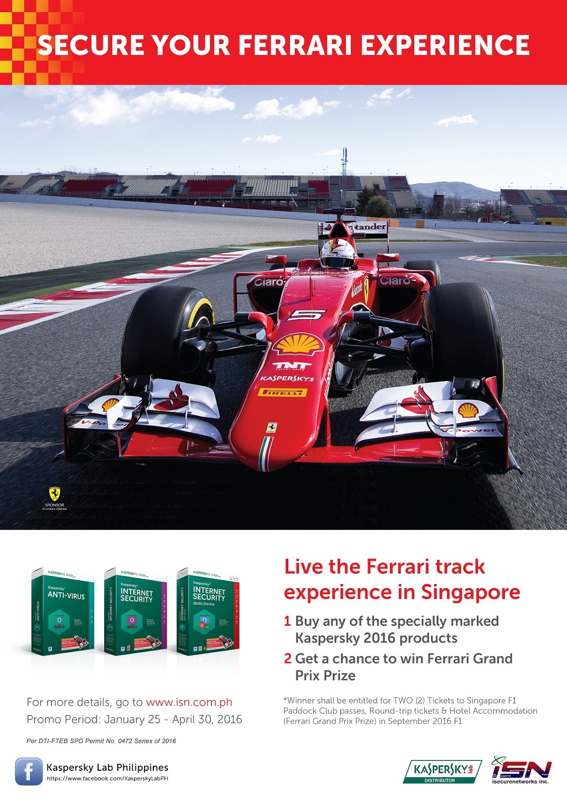 Secure your Ferrari Experience Competition