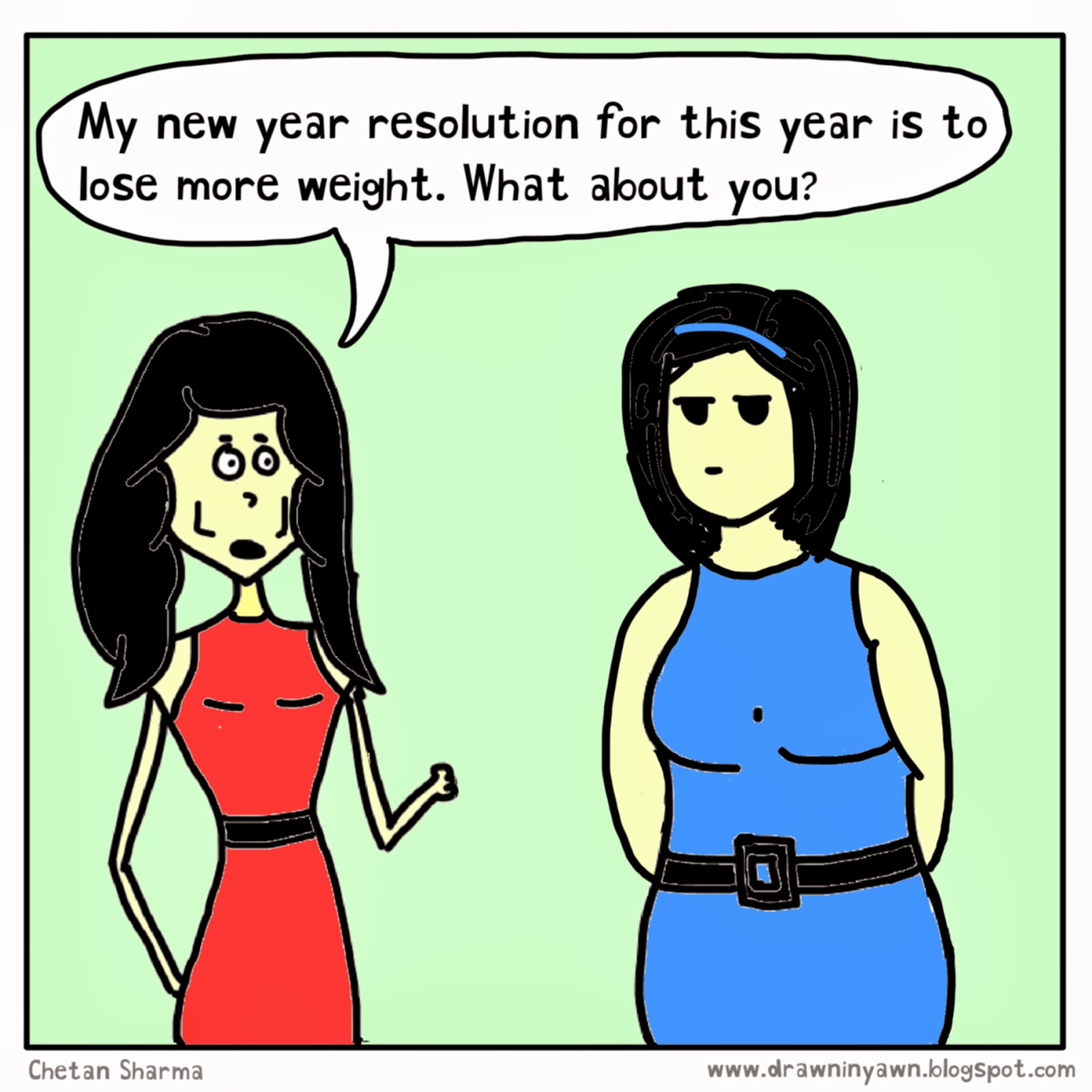 Drawn In Yawn: New year resolution