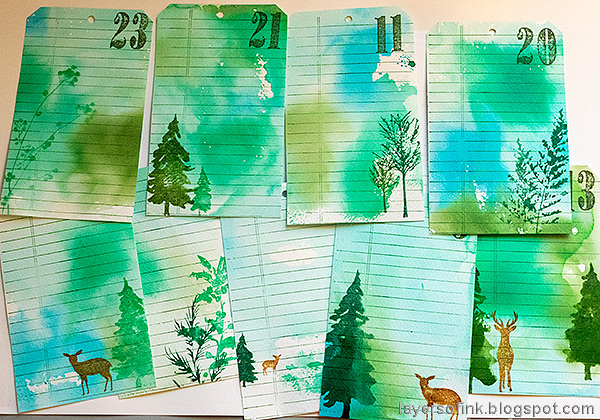 Layers of ink - December Countdown Calendar Tutorial by Anna-Karin Evaldsson.