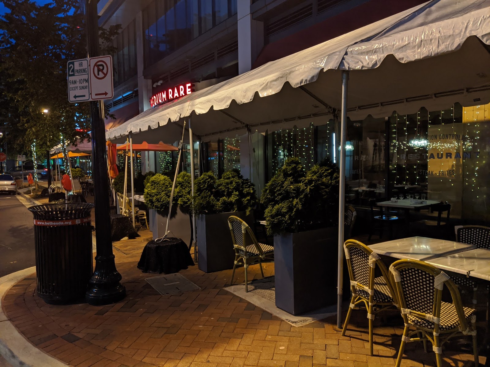 Robert Dyer Bethesda Row Medium Rare expands outdoor seating in Bethesda