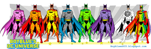 The Rainbow Batmen and Target Batman in Detective 241