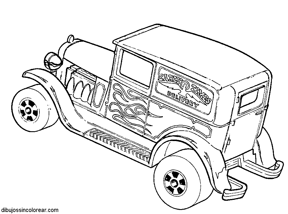 Dibujos Sin Colorear Dibujos de Hot Wheels para Colorear jpg (1000x742)