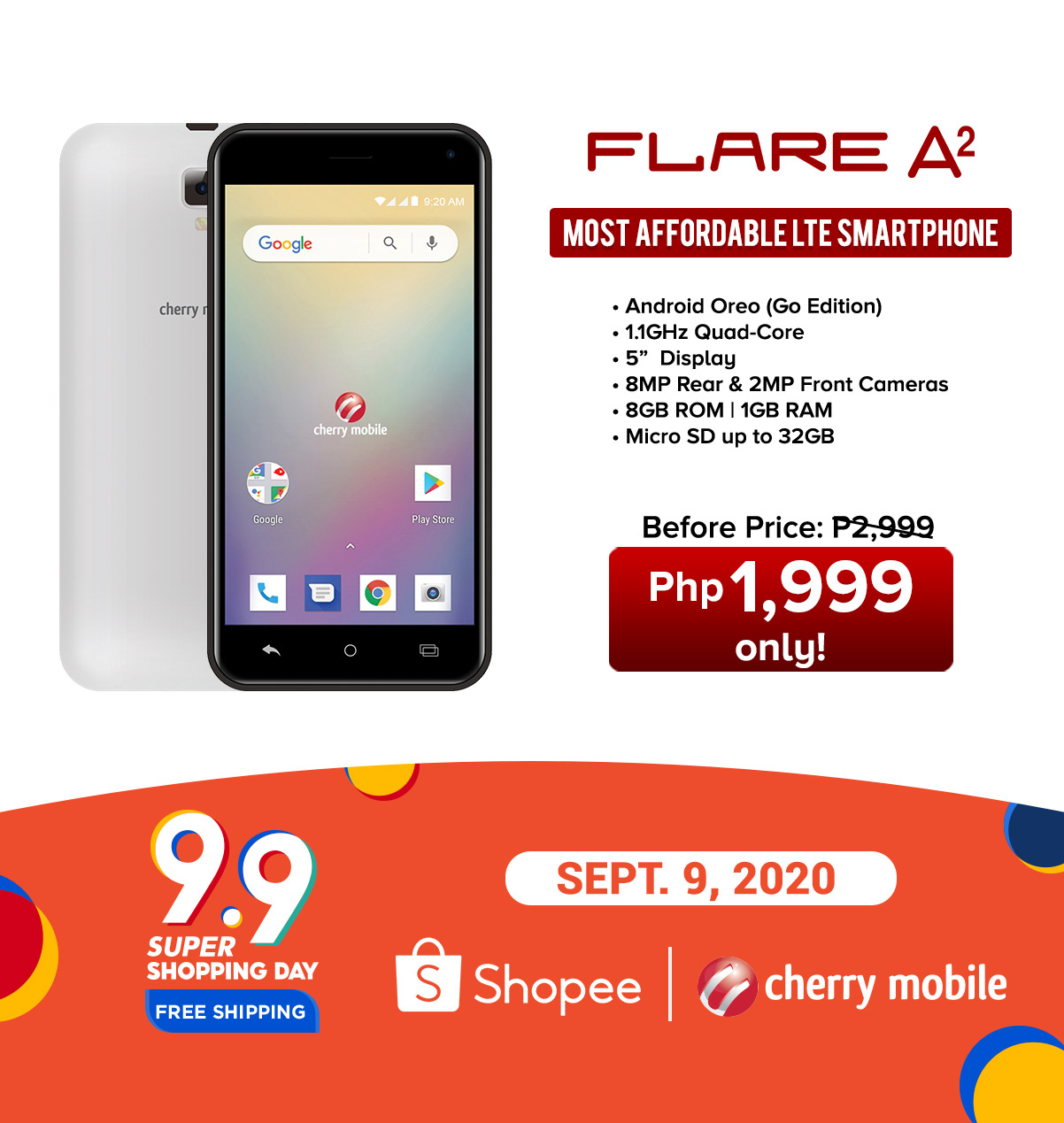 Cherry Mobile Shopee 9.9 Super Shopping Day