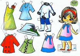 muñequitas de papel recortables