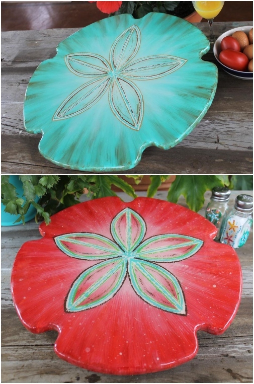 Coastal Lazy Susan Sand Dollar