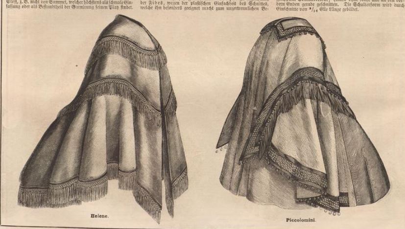 半・分解展 の 型紙: Crinoline Visite