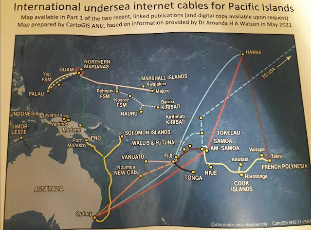 International undersea internet cables for Pacific Island countries