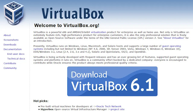 Beranda Virtualbox