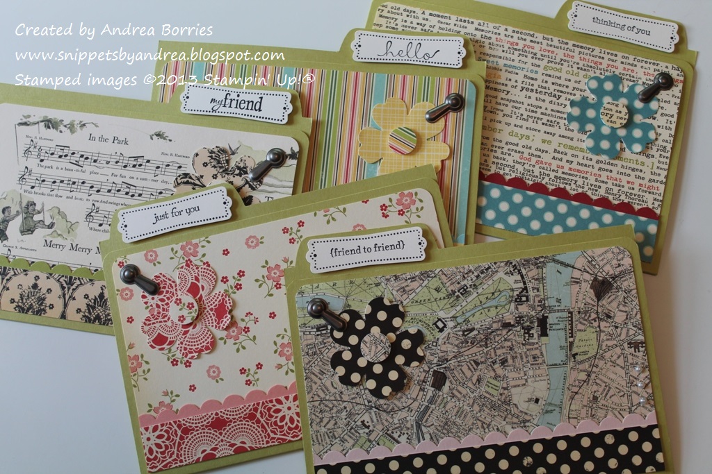Snippets File folder card set