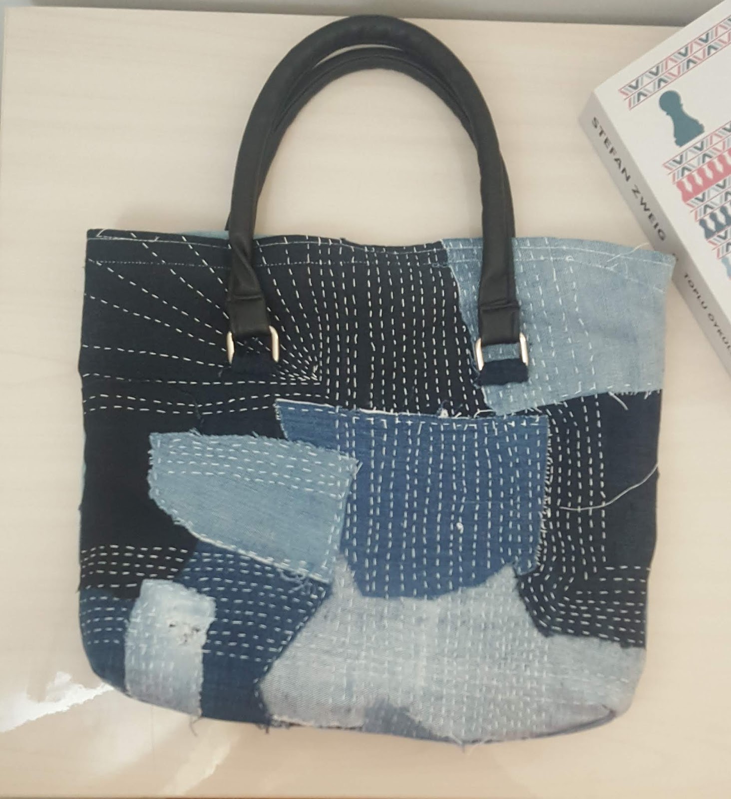 sashiko denim bag All about patchwork and quilting