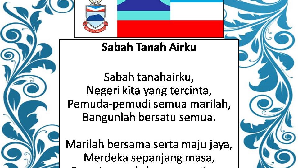 Sabah Tanah Airku Lirik