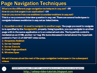 Sql server, .net and c# video tutorial: Part 51 – Page Navigation ...