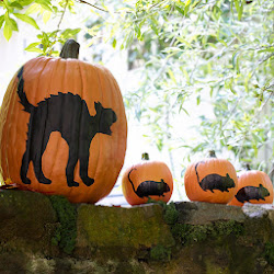 halloween easy pumpkins painted decorations cat pumpkin modern furniture mouse play