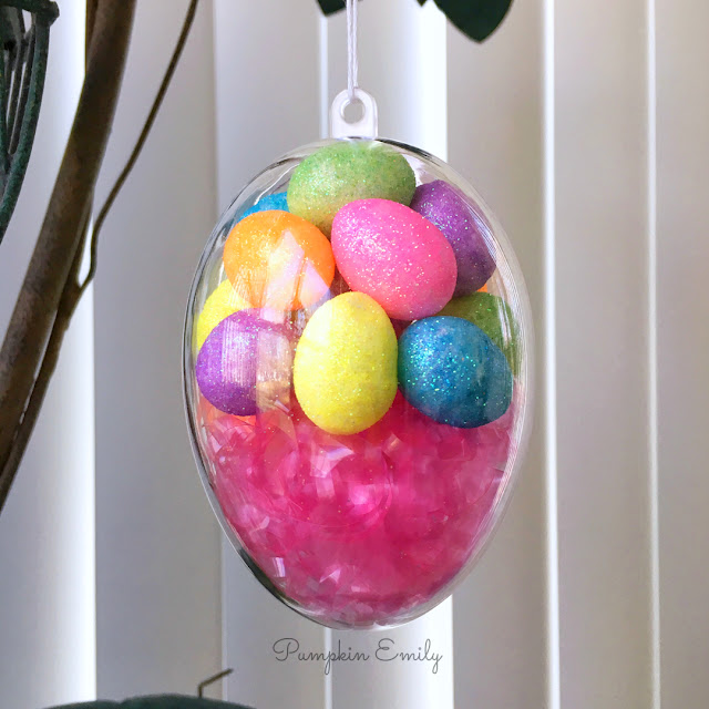 DIY clear fillable egg