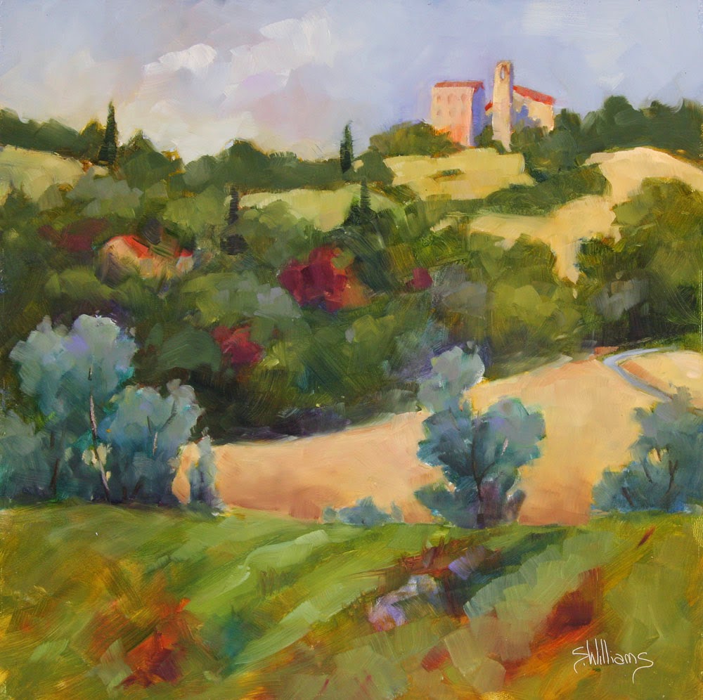 Sharon Lynn Williams' Art Blog "Just Around The Corner", French plein