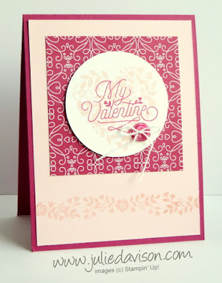 Stampin' Up! Bloomin' Love Valentine's Day Card for GDP018 #stampinup #valentine www.juliedavison.com