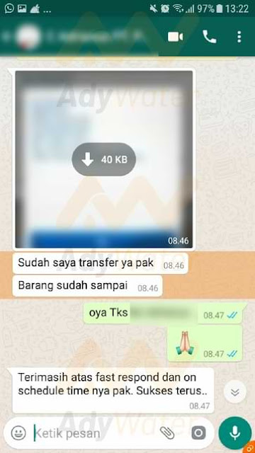 testimoni customer ady water