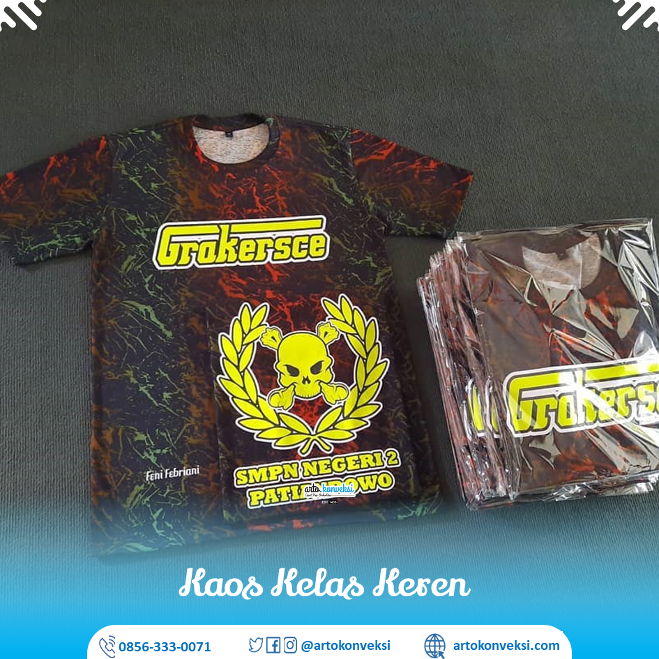 Baju Kelas Custom Keren 08563330071 Konveksi dan Bordir