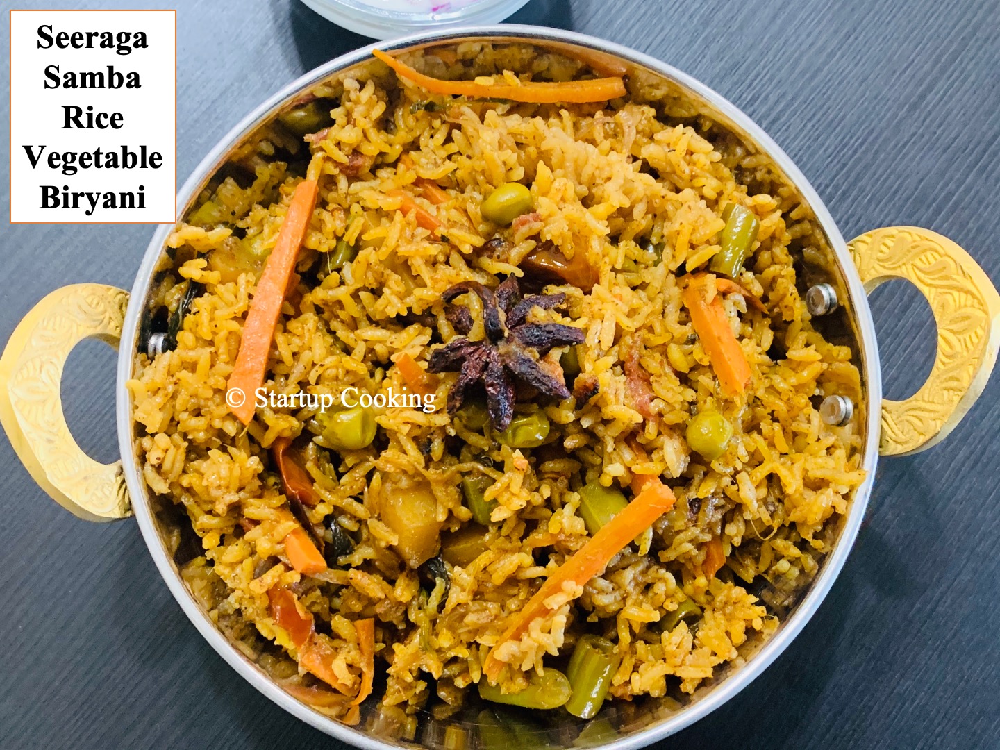 Seeraga Samba Rice Vegetable Dum Biryani Vegetable Biryani Startup