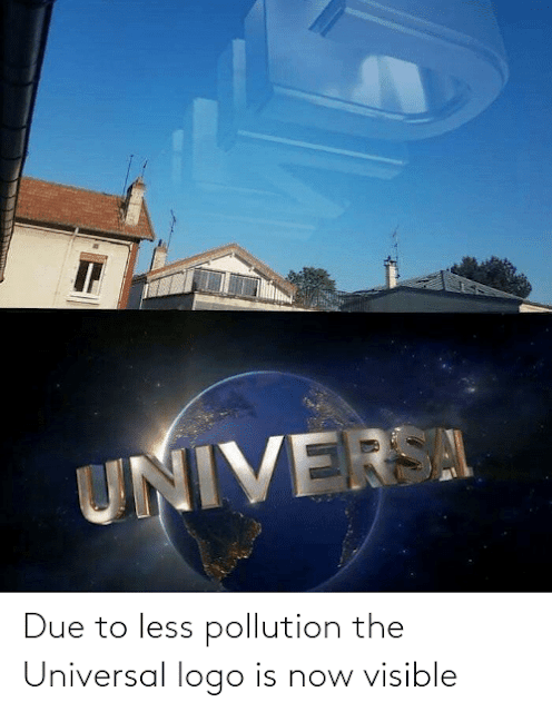 Logo de Universal visible desde la Tierra