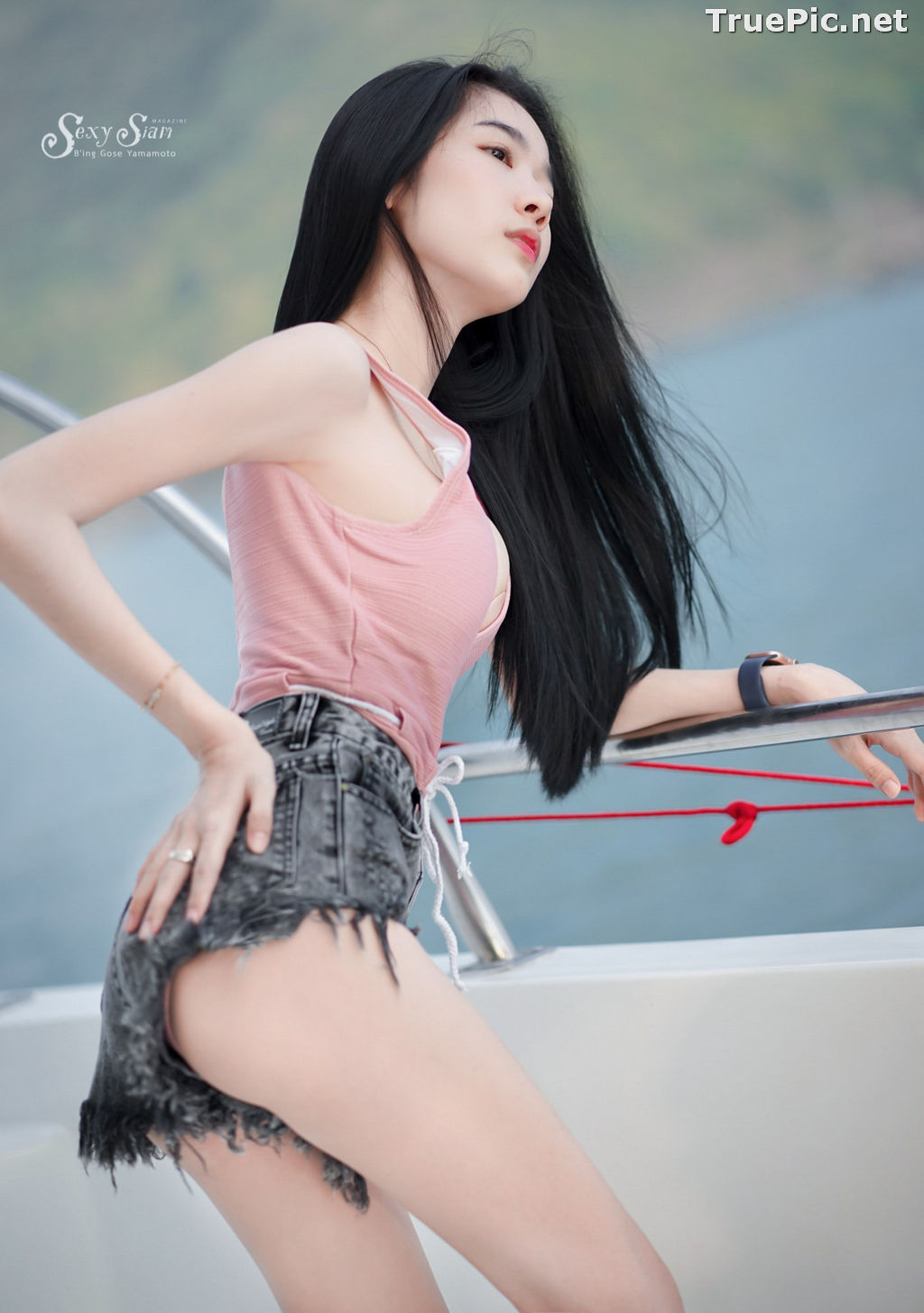 Image Thailand Model - Patcharin Srikunchai - Pink Monokini and Jean Pants - TruePic.net - Picture-19
