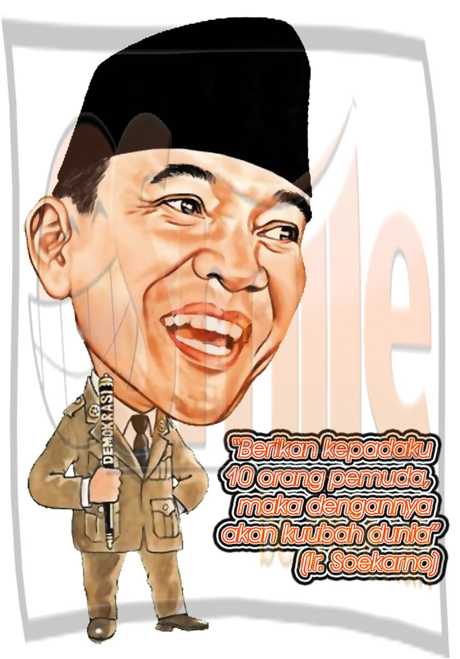 Contoh Gambar  Ilustrasi  Karya Karikatur  Fontoh