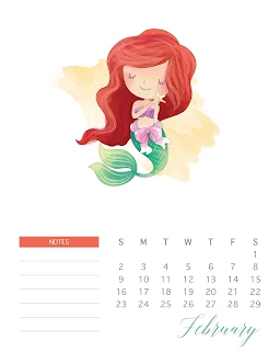 Princesas Disney: Calendario 2020 para Imprimir Gratis.