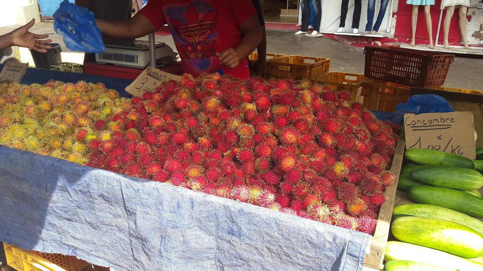 Aventures en Guyane Le marché Fruits et Légumes