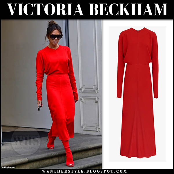 victoria beckham red boots