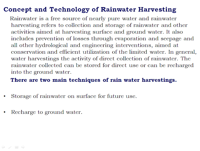 RAIN WATER HARVESTING SYSTEM AND MANAGEMENT