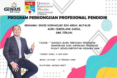 Rahsia Guru Berjiwa Pendidik; Perkongsian Bersama Guru Pusat Genius Pintar UKM