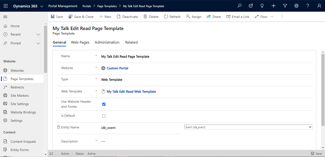 Using Liquid Script to display entity form.