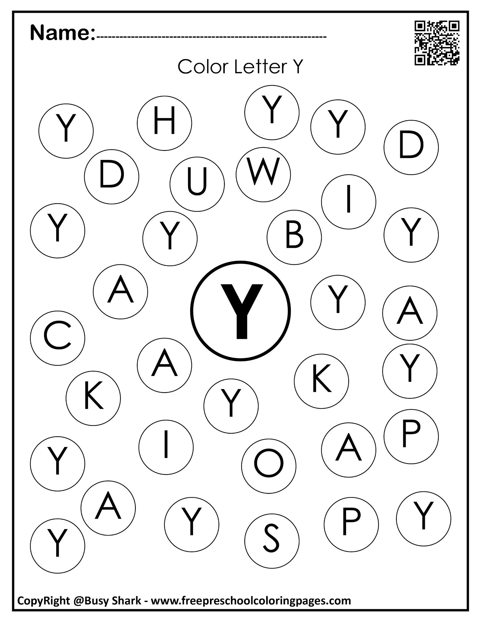 Y Coloring Pages For Preschoolers Y Coloring Pages For Preschoolers