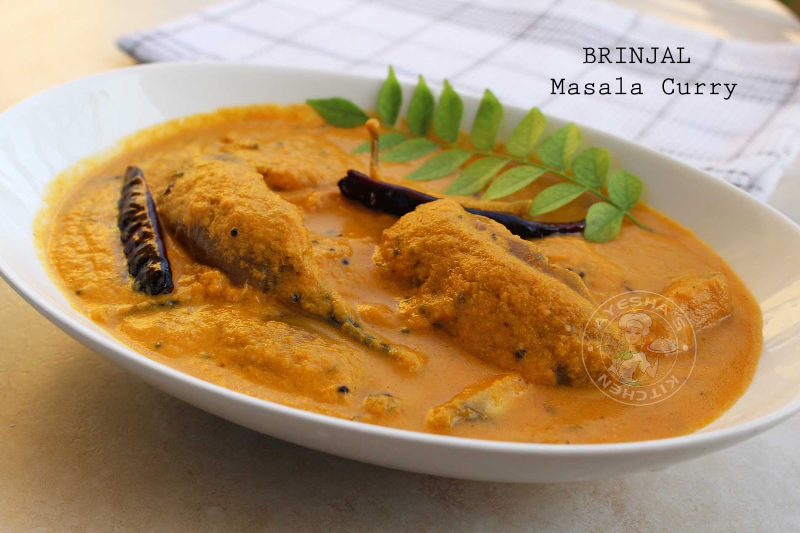 BRINJAL MASALA CURRY / EGG PLANT MASALA CURRY