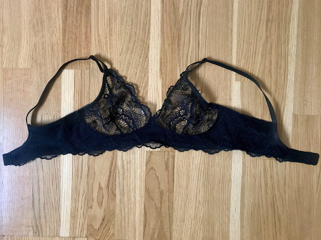 Diary of a Chain Stitcher : Black Scalloped Lace Watson Bra