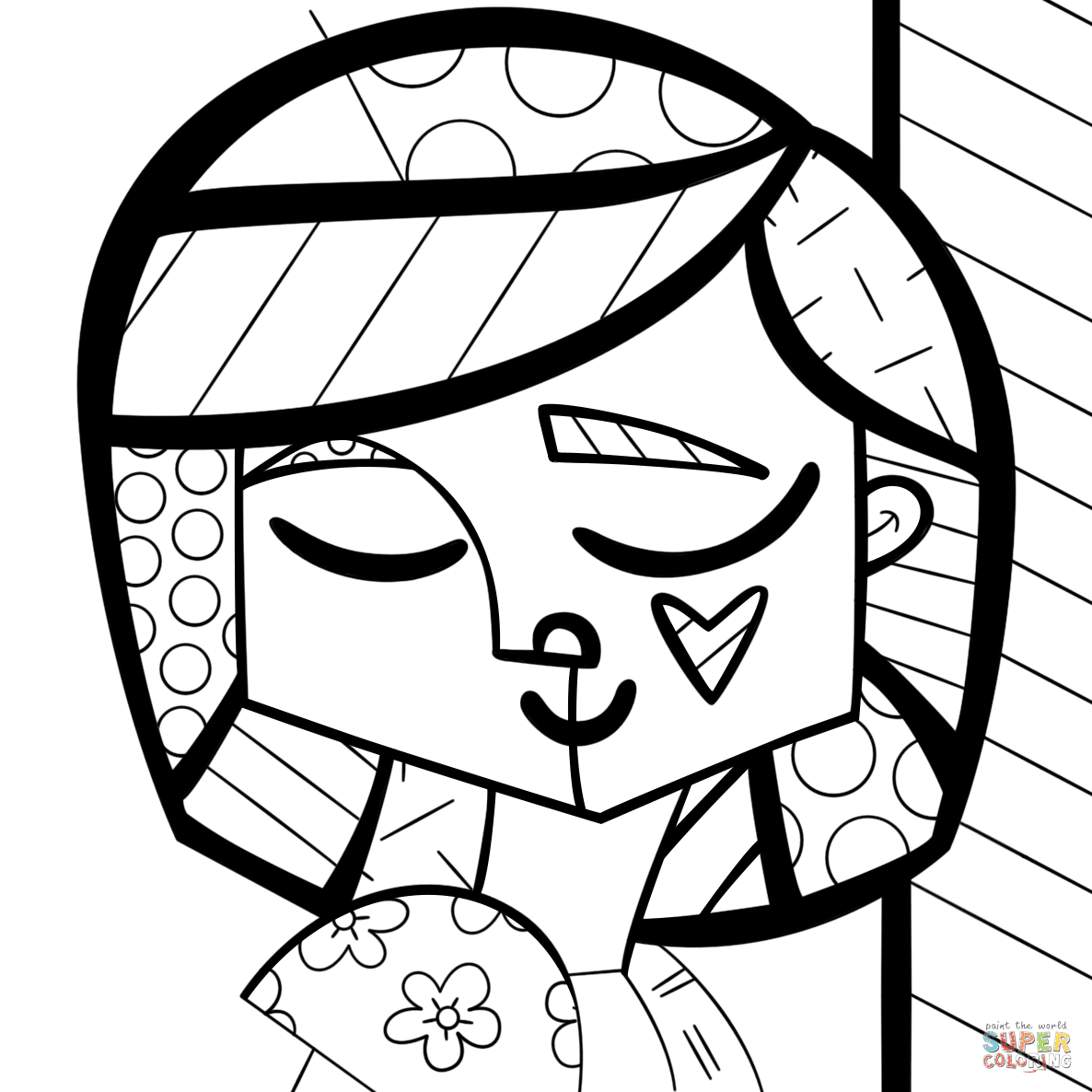 Romero Britto Coloring Pages - Coloring Pages