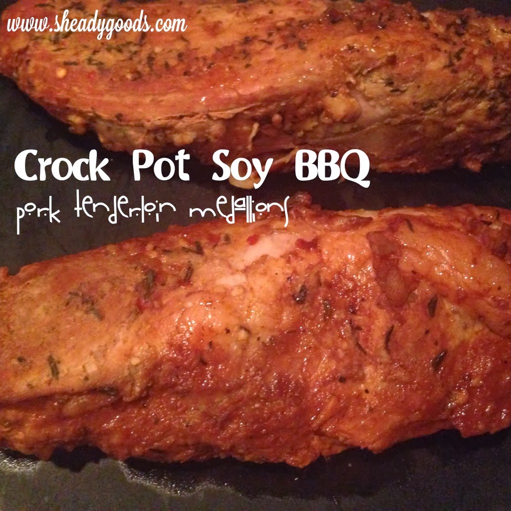 Crock Pot Soy BBQ Pork Tenderloin Medallions SimplyBe