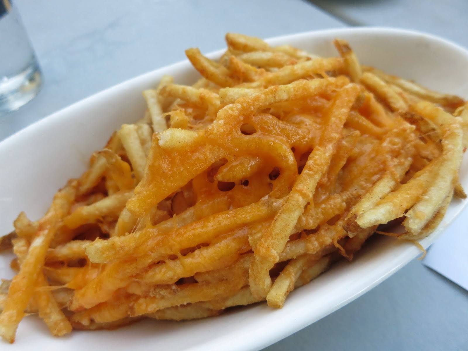 pieces of m Cheddar Cheese Shoestring French Fries! [FOOD+FAMILY]