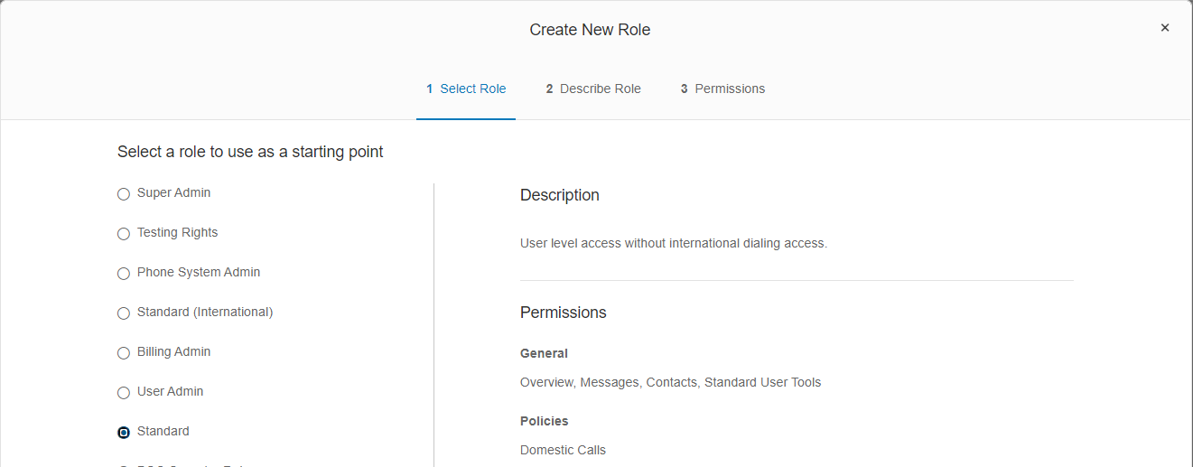 BOC Support RingCentral role configuration