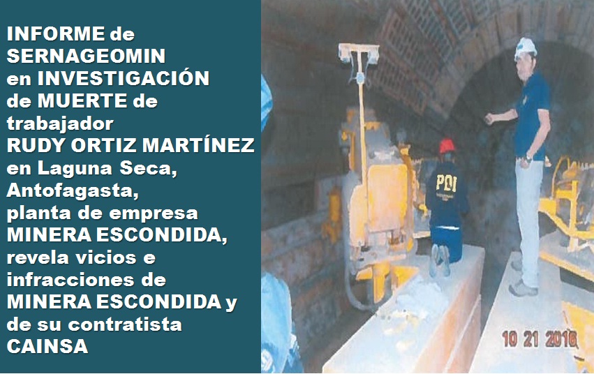 Datos investigación de la muerte de Rudy Ortiz Martínez.