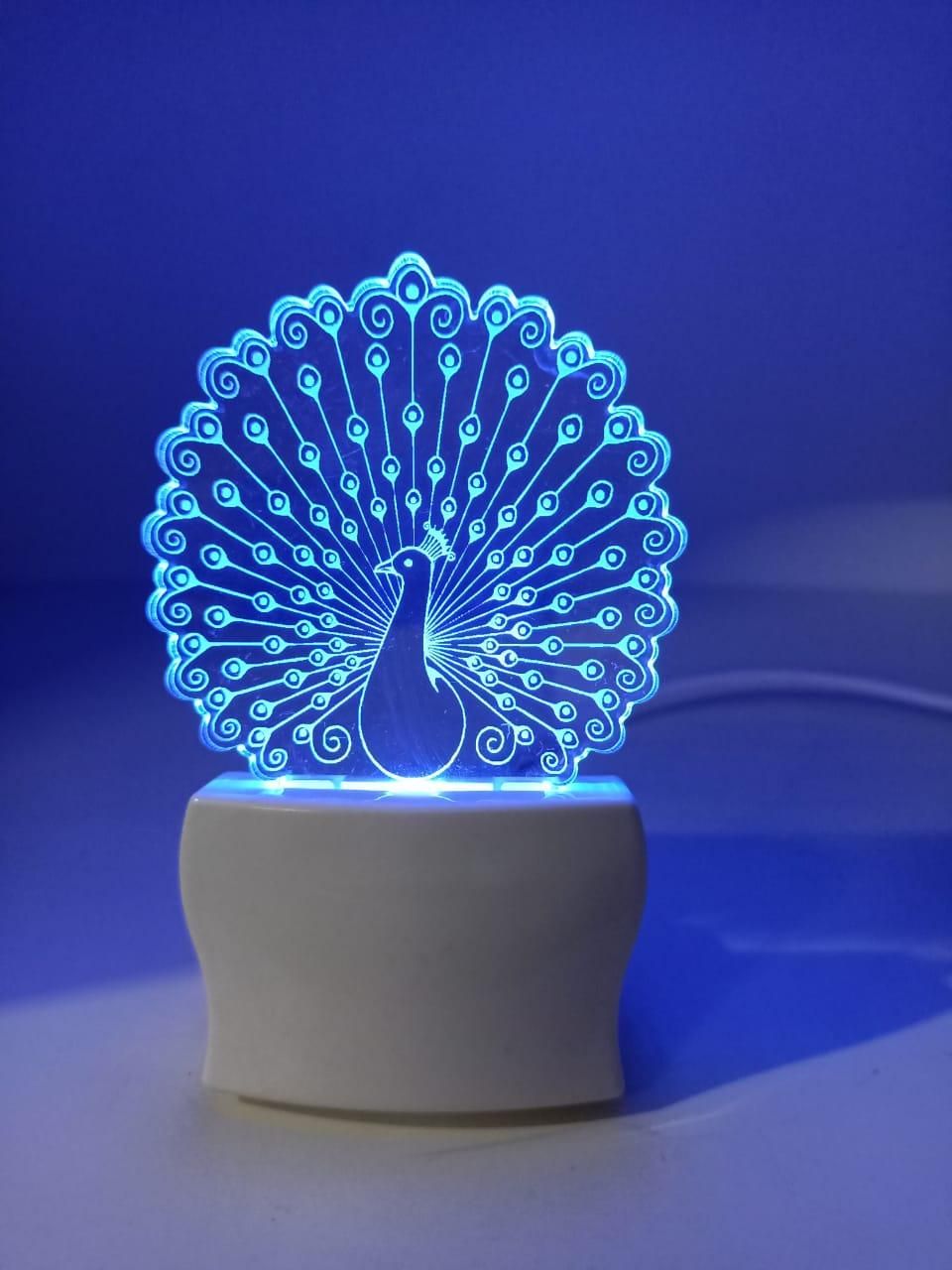 Acrylic 7 Color Changing Night Lamp