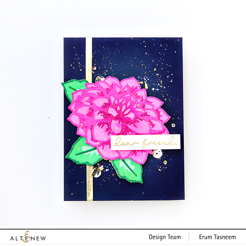 Altenew Craft-A-Flower: Dahlia | Erum Tasneem | @pr0digy0