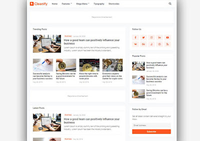Cleanify Blogger Template Responsive Seo Optimized Cleanify Blogger Template Responsive Seo Optimized