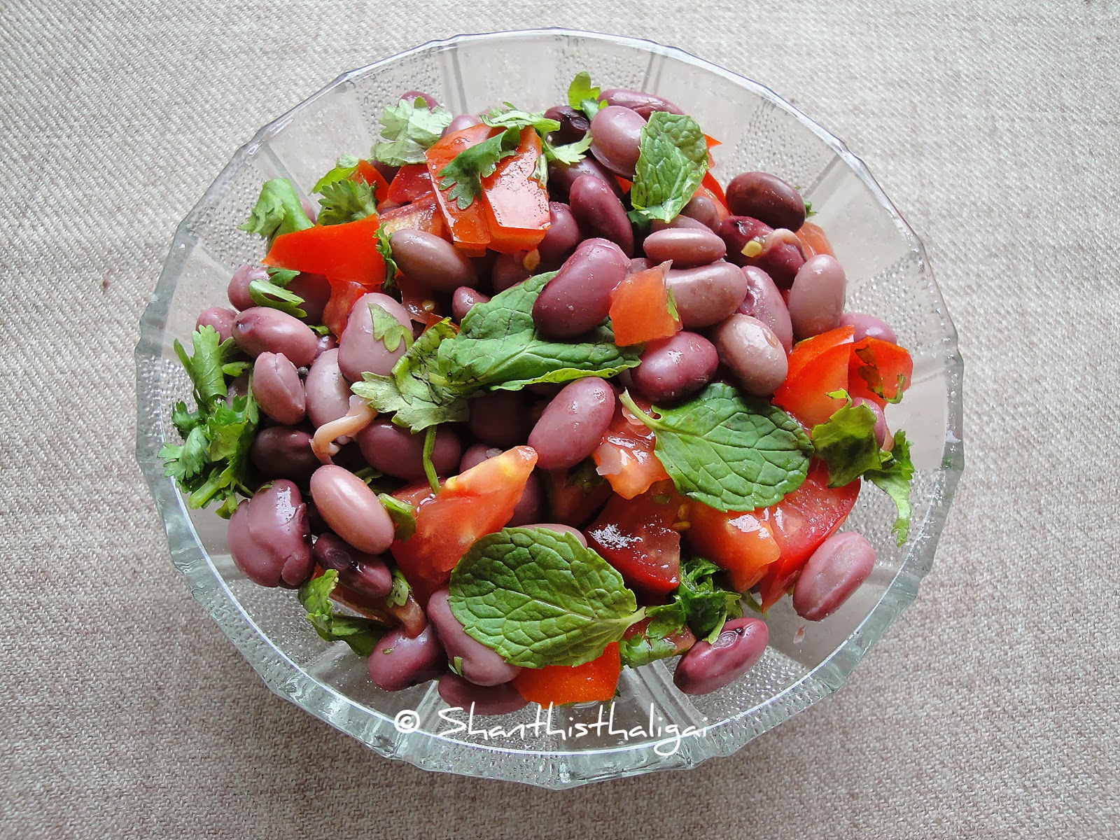 Shanthi Krishnakumar's cook book FRESH RED BEAN SALAD