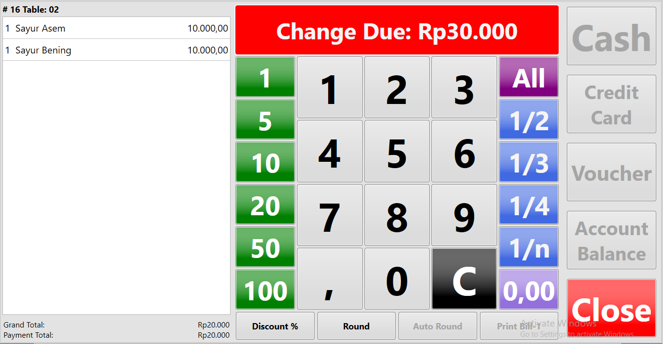 software restoran touchscreen murah meriah