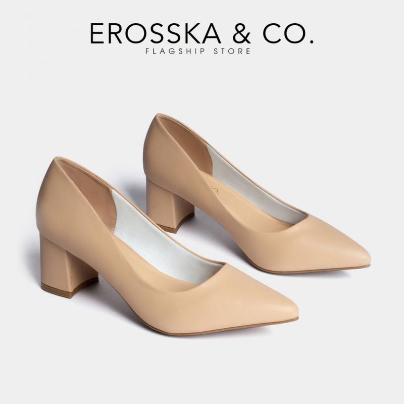 Giày cao gót Erosska mũi nhọn kiểu dáng cơ bản cao 5cm EP011