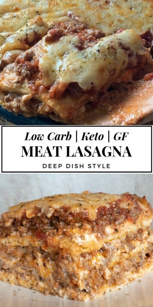 Keto Deep Dish Meat Lasagna Onionringandthings