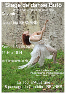 Stage de danse Buto avec Tina Besnard Tina, Besnard, danse, contemporaine, japonaise, stage, atelier, Rennes, japon, ille et vilaine, bretagne