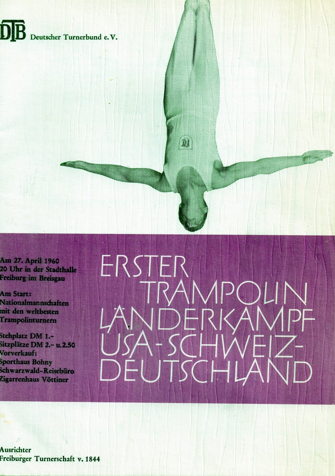 Trampoline History Blog 1960 1st International Trampoline