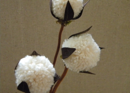 Yarn Pompom Cotton Bolls